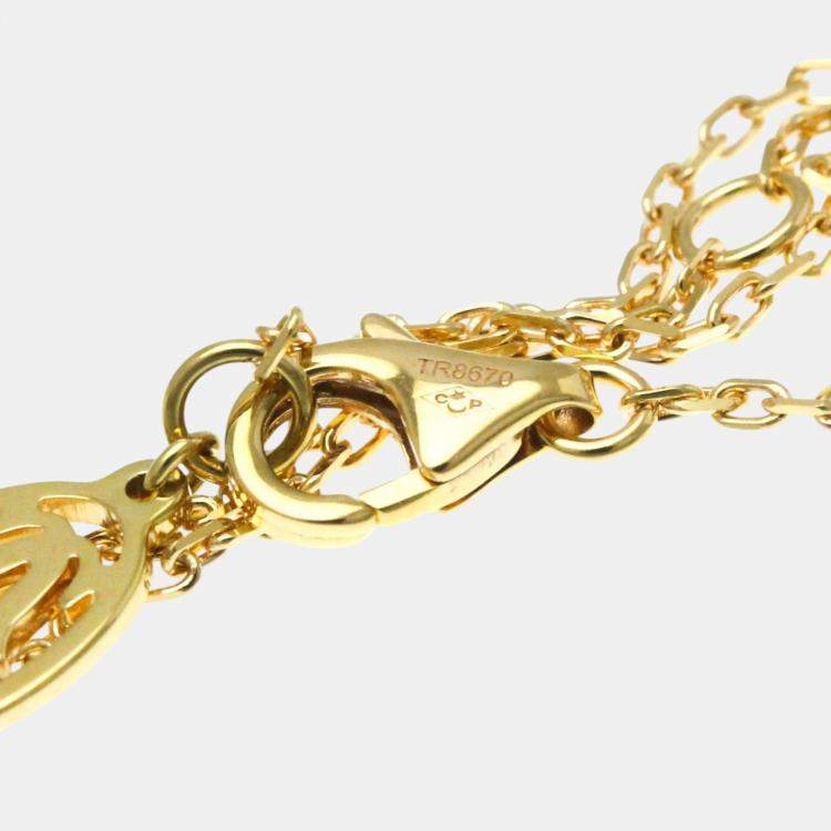 Pre Owned Cartier 18K Rose Gold and Diamond Diamants Légers de Cartier Pendant Necklace
