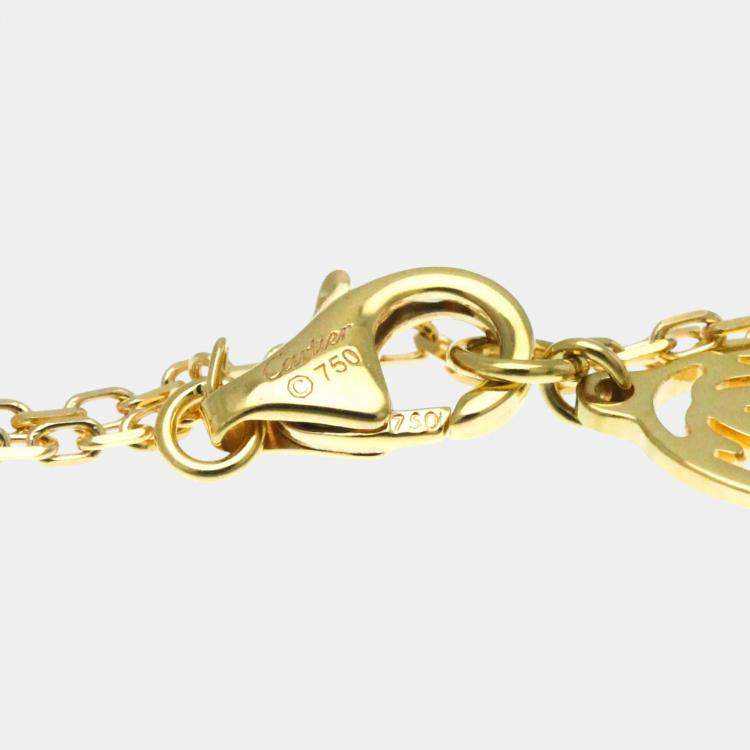 Pre Owned Cartier 18K Rose Gold and Diamond Diamants Légers de Cartier Pendant Necklace