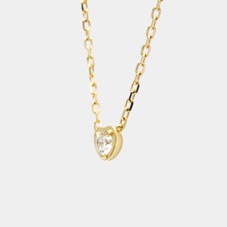 Pre Owned Cartier 18K Rose Gold and Diamond Diamants Légers de Cartier Pendant Necklace