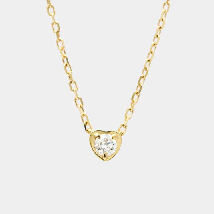 Pre Owned Cartier 18K Rose Gold and Diamond Diamants Légers de Cartier Pendant Necklace