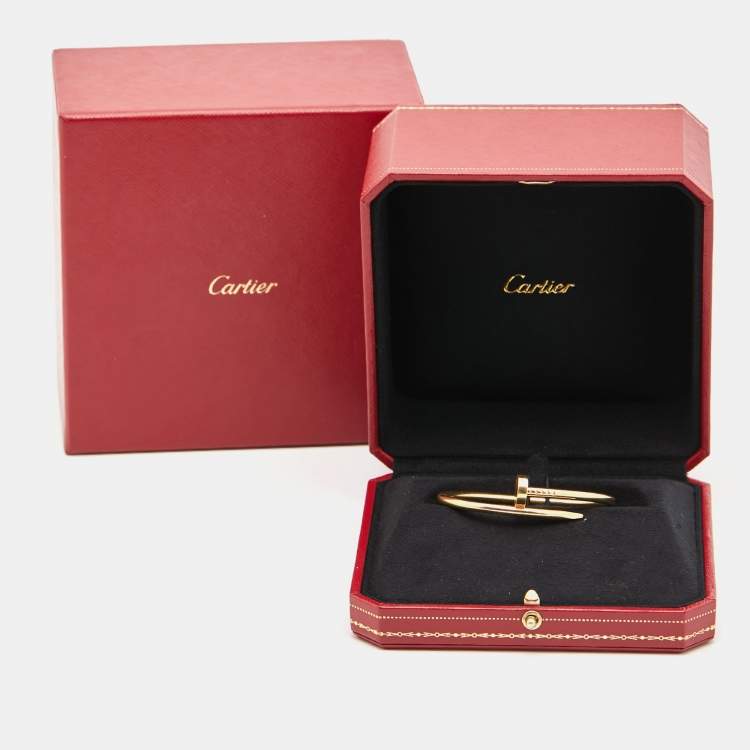 Pre Owned Cartier Trinity 18k Three Tone Gold Bangle Bracelet GD