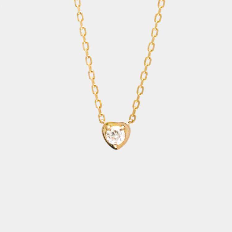 Pre Owned Cartier 18K Rose Gold and Diamond Diamants Légers Pendant Necklace