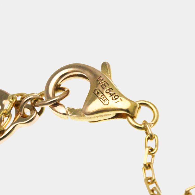Pre Owned Cartier 18K Rose Gold and Diamond Diamants Légers Pendant Necklace