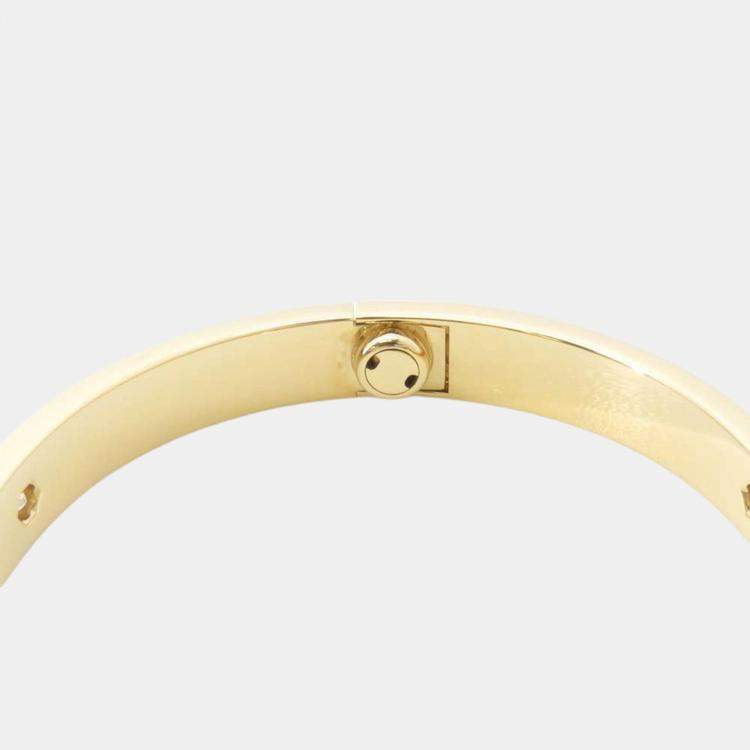 Pre Owned Cartier 18K Yellow Gold and Diamond Love Bracelet