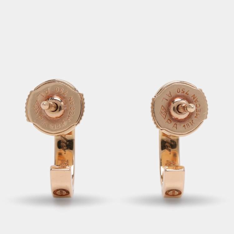Pre Owned Cartier Love 18k Rose Gold Earrings