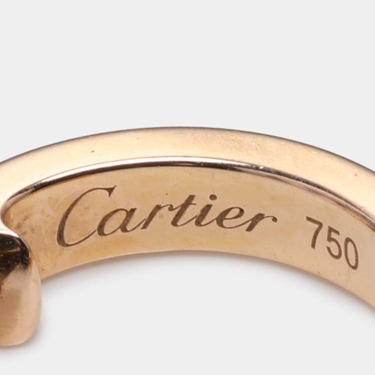 Pre Owned Cartier Love 18k Rose Gold Earrings