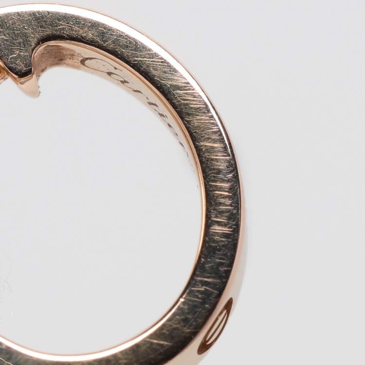 Pre Owned Cartier Love 18k Rose Gold Earrings