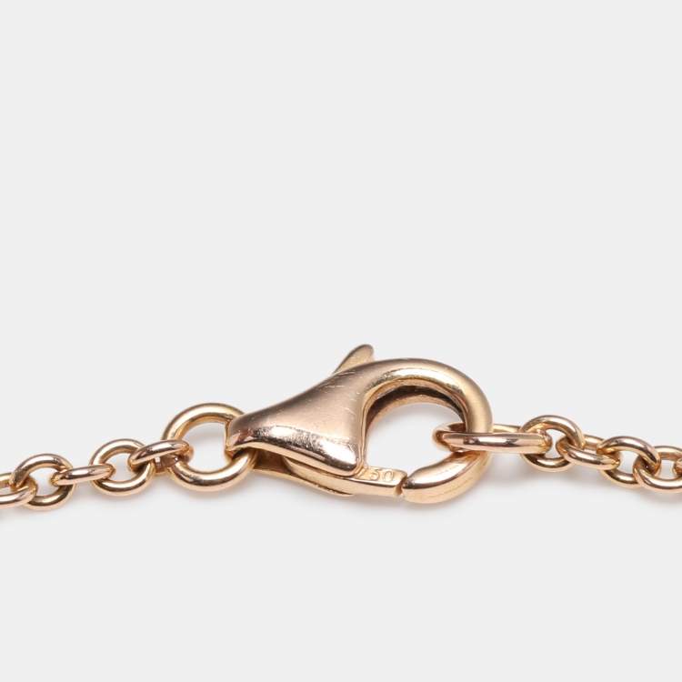 Pre Owned Cartier Love Interlocking Loops 18k Rose Gold Bracelet