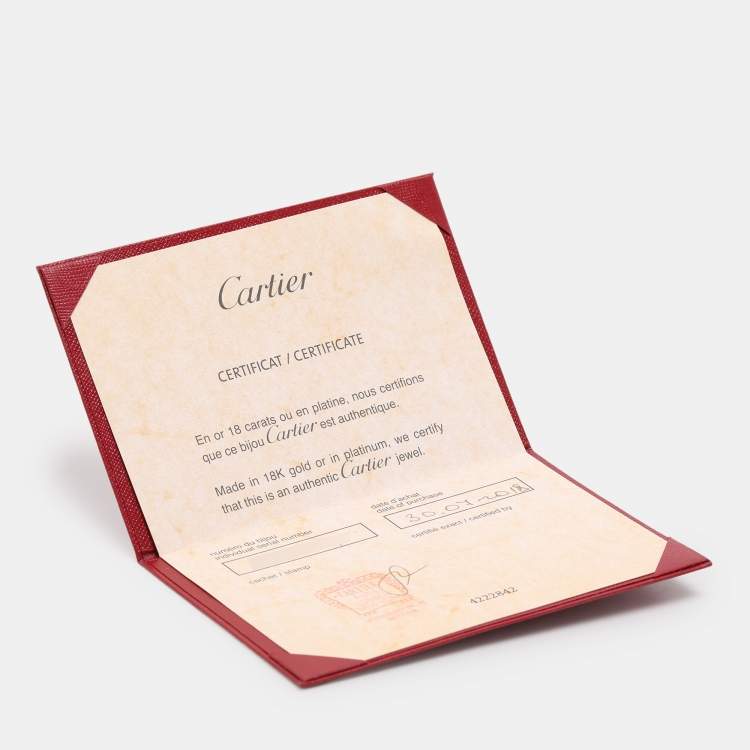 Pre Owned Cartier 18K Yellow, Rose, White Gold and Diamond Vendôme Louis Cartier Solitaire Ring EU 52