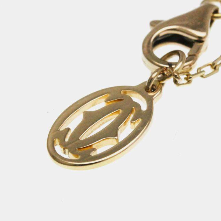 Pre Owned Cartier 18K Pink Gold D'amour Pink Sapphire Bracelet