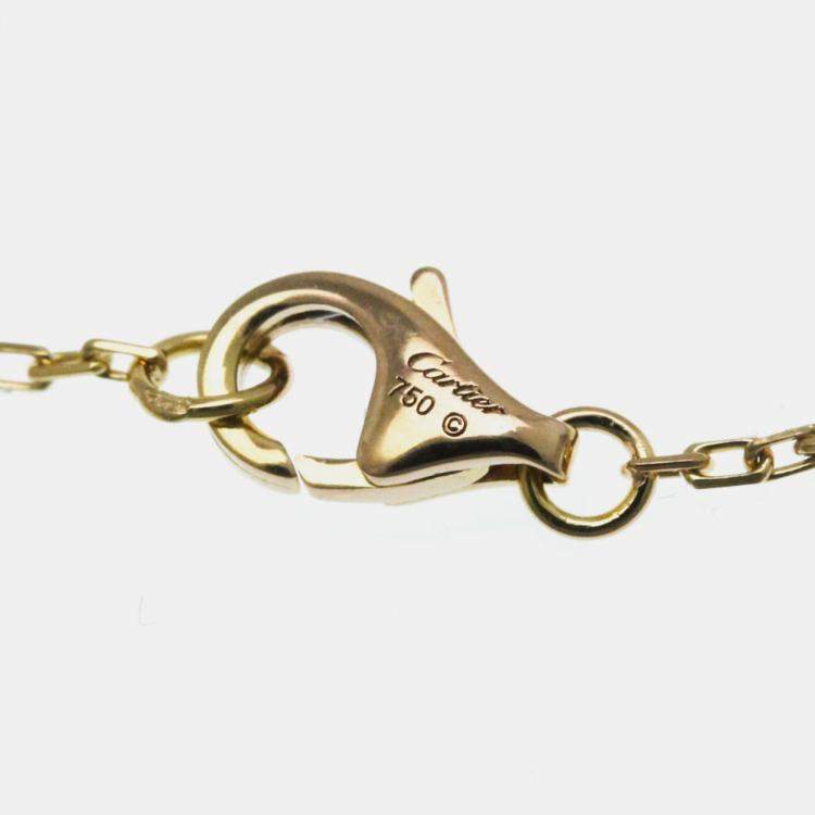 Pre Owned Cartier 18K Rose Gold Bracelet Logo Double C de Cartier Sapphire Bracelet