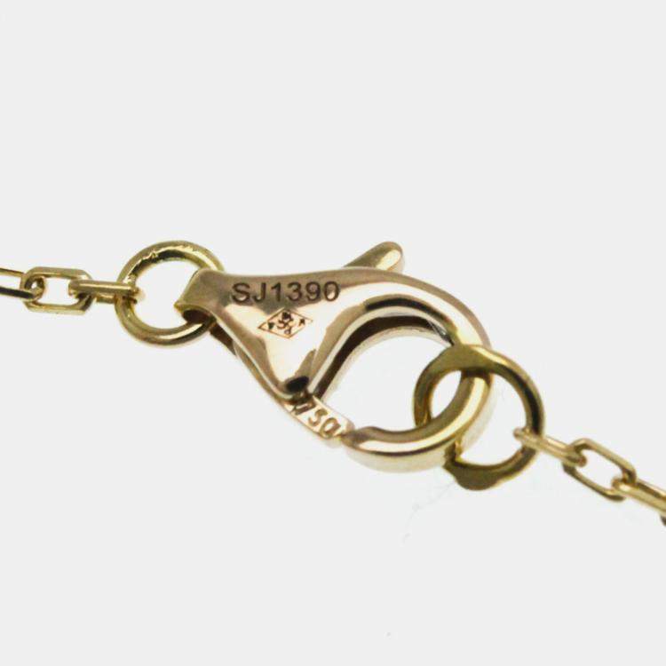 Pre Owned Cartier 18K Rose Gold Bracelet Logo Double C de Cartier Sapphire Bracelet
