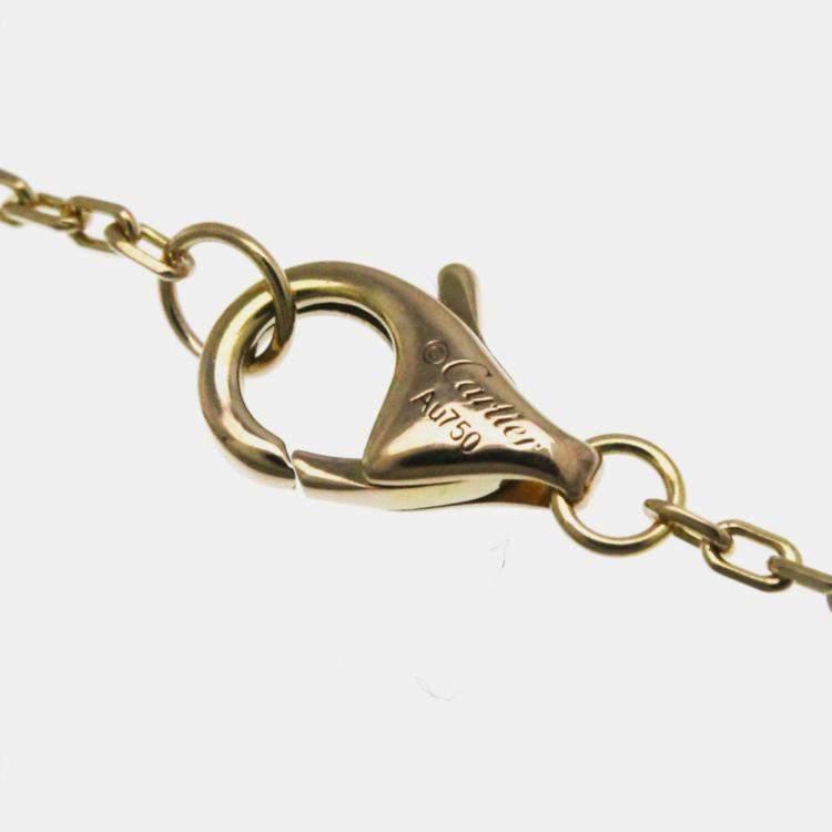 Pre Owned Cartier 18K Yellow, Rose, White Gold Trinity Necklace