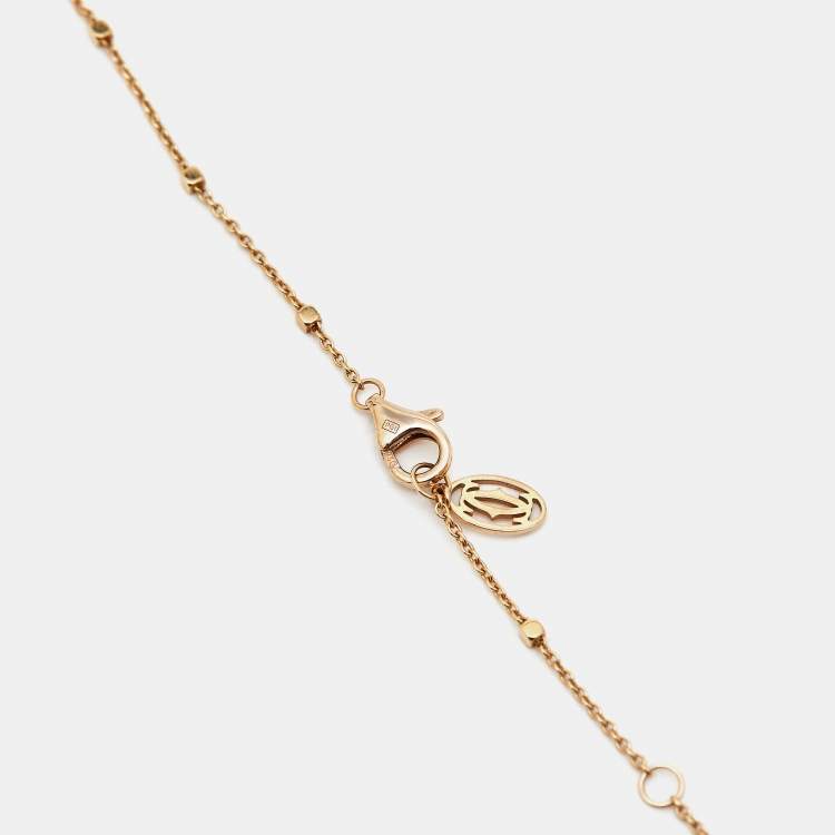 Pre Owned Cartier Clash de Cartier Diamonds 18k Rose Gold Necklace