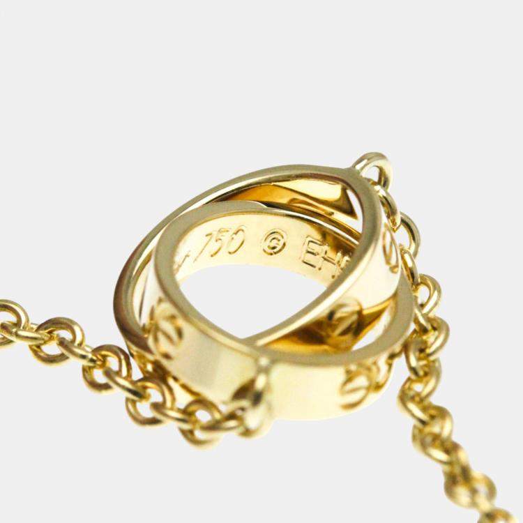 Pre Owned Cartier 18K Yellow Gold Love Chain Bracelet