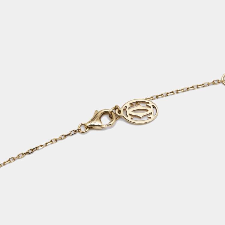 Pre Owned Cartier  d'Amour Diamond 18k Yellow Gold Large Model Necklace