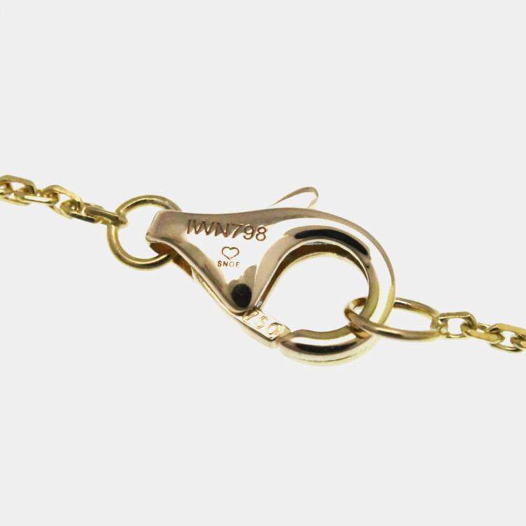 Pre Owned Cartier 18K Yellow, Rose, White Gold and Diamond Trinity Pendant Necklace