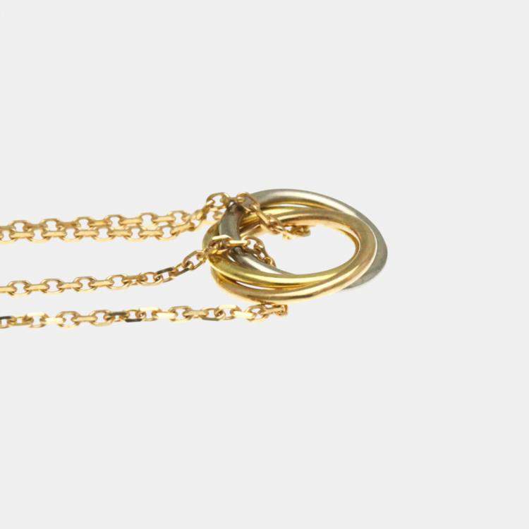Pre Owned Cartier  18K Pink, Yellow, White Gold Trinity Bracelet