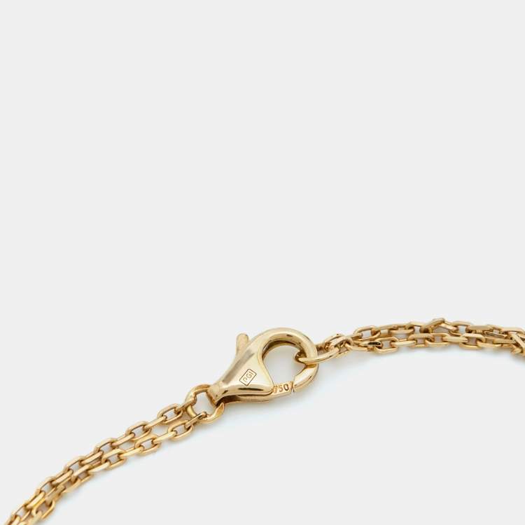Pre Owned Cartier Love Diamond 18k Yellow Gold Bracelet