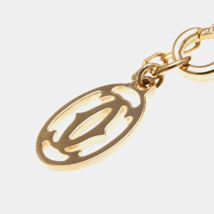 Pre Owned Cartier 18K Rose Gold, Sapphire and Diamond d'Amour Chain Bracelet
