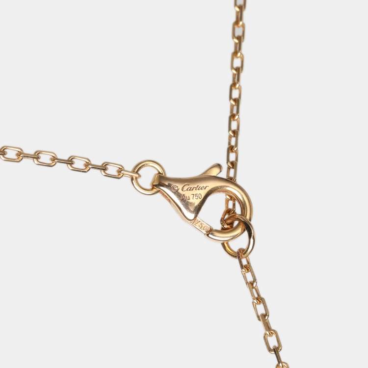 مملوكة مسبقًا Cartier d'Amour Pink Sapphire 18k Rose Gold Necklace