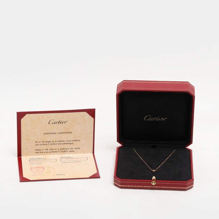 مملوكة مسبقًا Cartier d'Amour Pink Sapphire 18k Rose Gold Necklace