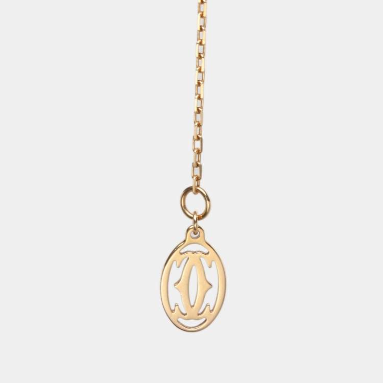 مملوكة مسبقًا Cartier d'Amour Pink Sapphire 18k Rose Gold Necklace