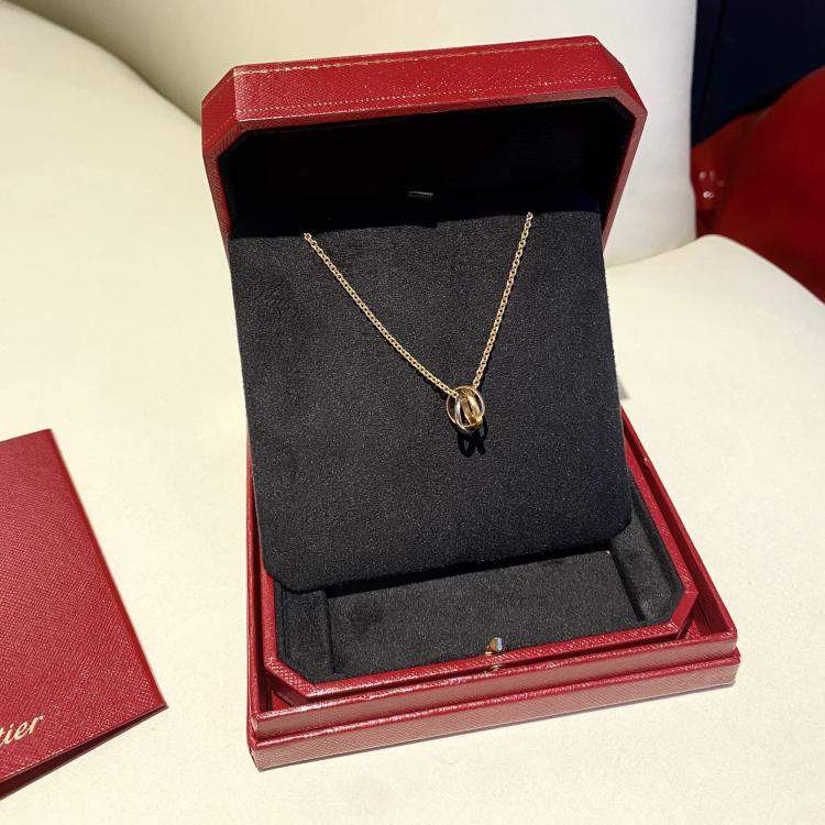 Pre Owned Cartier Three Color Gold Necklace