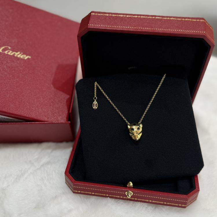 Pre Owned Cartier 18K Yellow Gold Panthere de Cartier Pendant Necklace