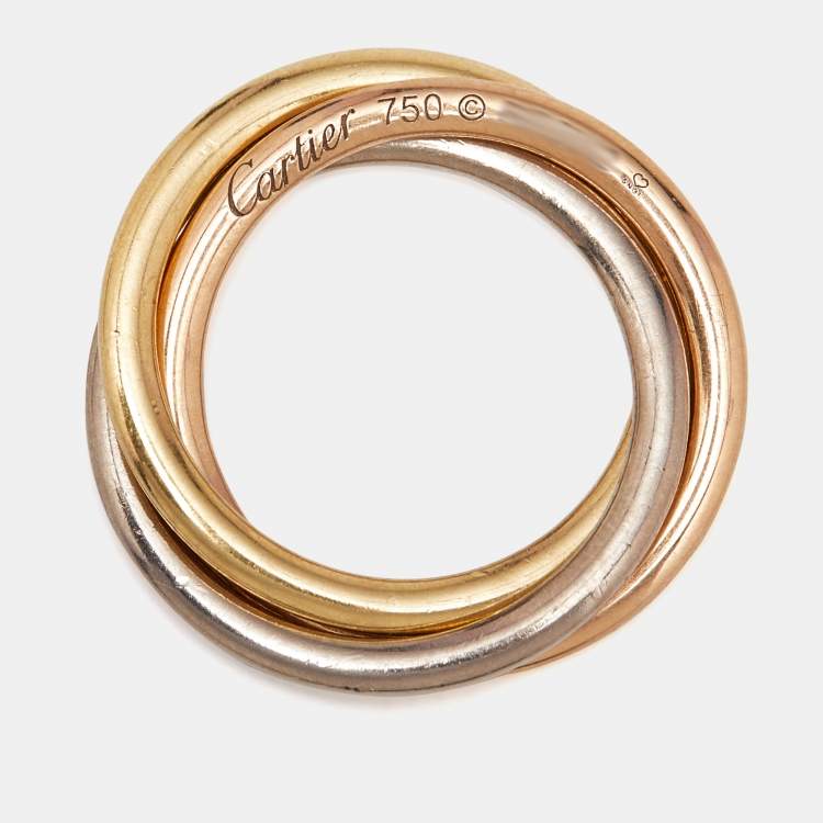 Pre Owned Cartier Trinity 18k Three Tone Gold Pendant