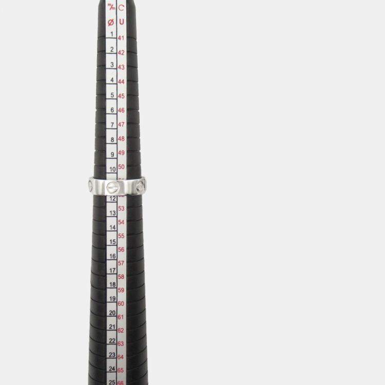 Pre Owned Cartier 18K White Gold Love Ring  EU 52