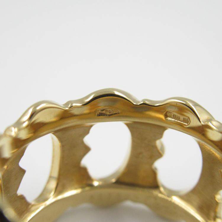 Pre Owned Cartier 18K Yellow Gold C De Cartier Ring EU 47