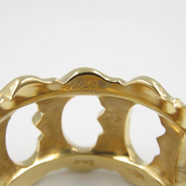Pre Owned Cartier 18K Yellow Gold C De Cartier Ring EU 47