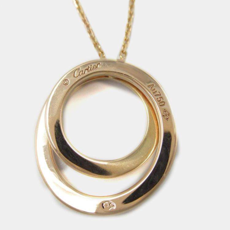 Pre Owned Cartier 18K Rose Gold, Diamond Etincelle de Cartier Necklace