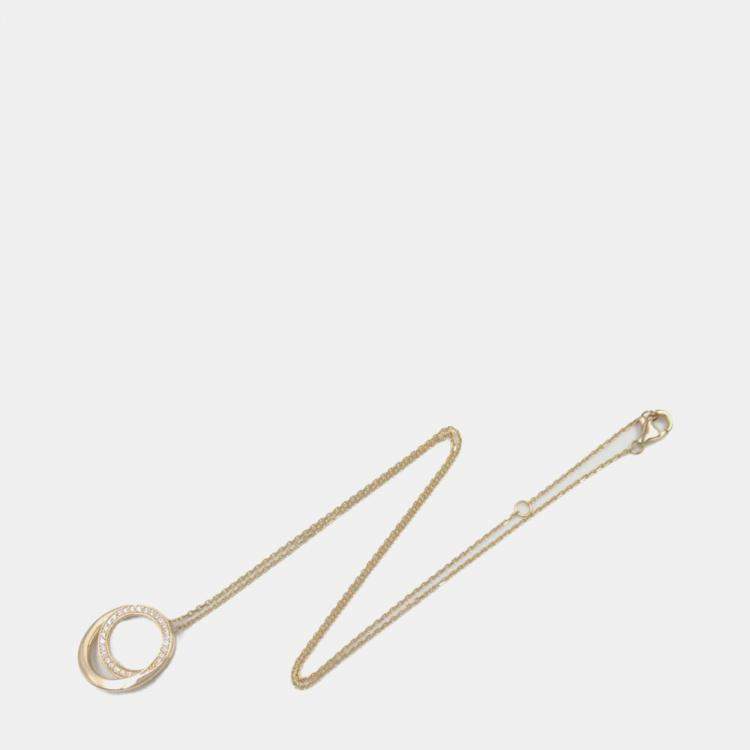 Pre Owned Cartier 18K Rose Gold, Diamond Etincelle de Cartier Necklace