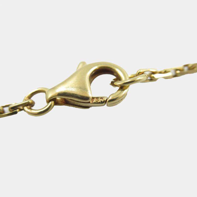 Pre Owned Cartier 18K Yellow Gold Baby Love Diamond Necklace