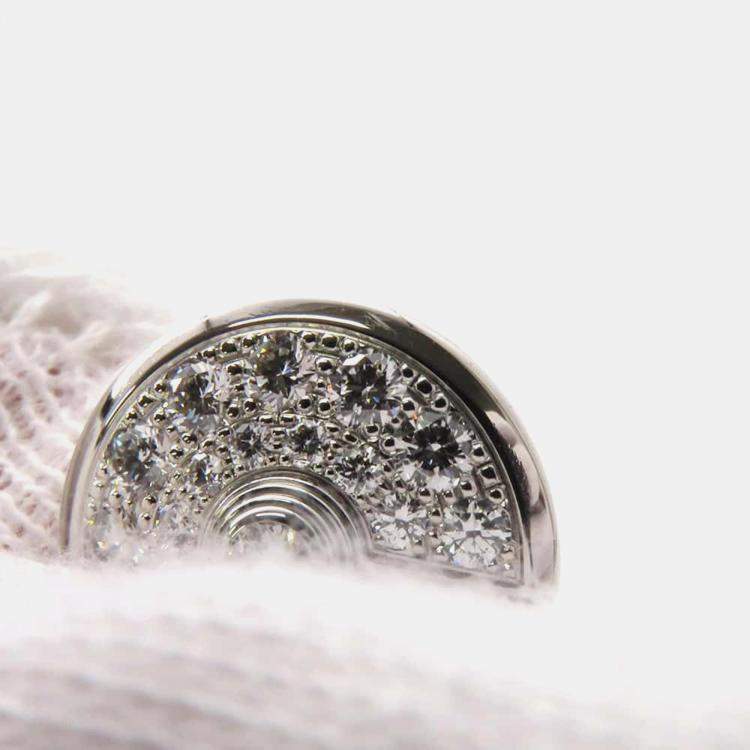 Pre Owned Cartier 18K White Gold and Diamond Amulette De Cartier Pendant Necklace