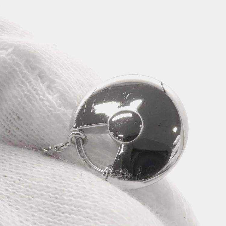Pre Owned Cartier 18K White Gold and Diamond Amulette De Cartier Pendant Necklace