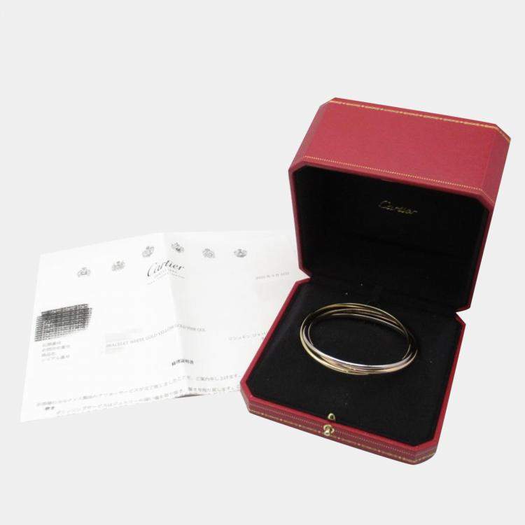 Pre Owned Cartier 18K Yellow Gold, Rose Gold, White Gold Trinity Bracelets