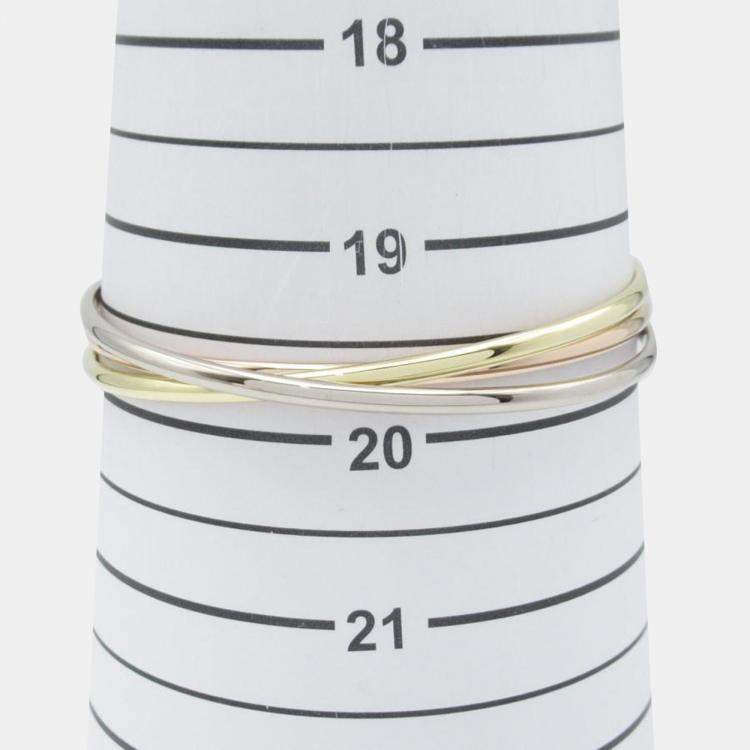 Pre Owned Cartier 18K Yellow Gold, Rose Gold, White Gold Trinity Bracelets