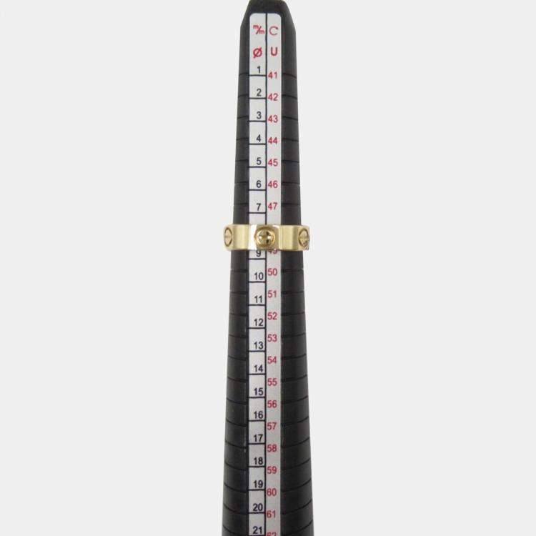 Pre Owned Cartier 18K Yellow Gold Love Band Ring EU 49