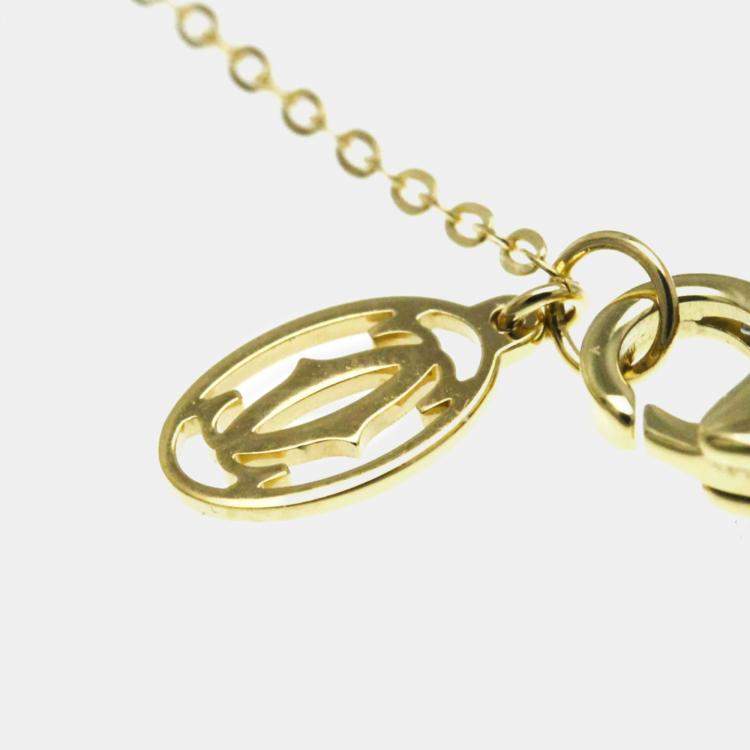 Pre Owned  Cartier  18K Pink White Yellow Gold Diamond Trinity De Cartier Pendant Necklace