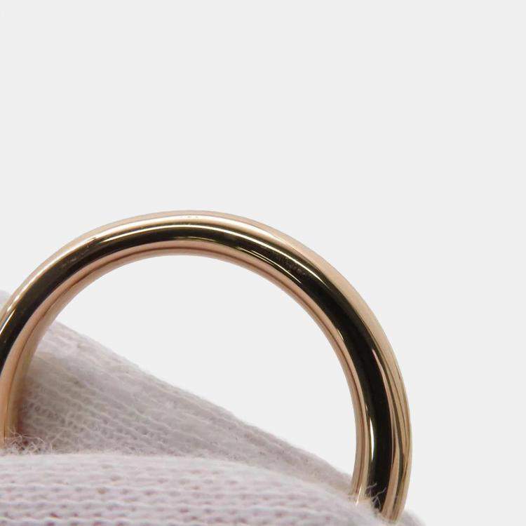 Pre Owned Cartier 18K Pink Gold Diamond Juste un Clou Ring EU 57