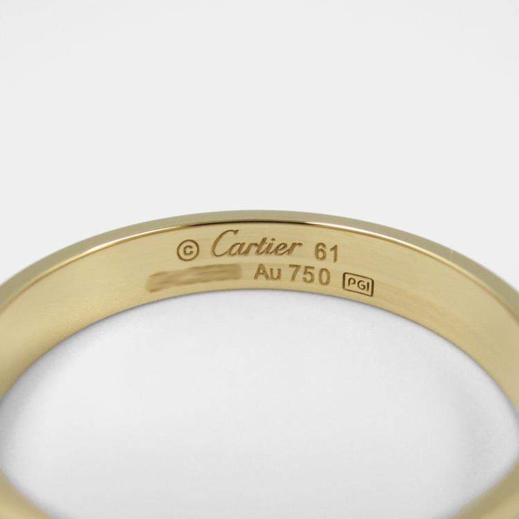 Pre Owned Cartier 18K Yellow Gold Mini Love Ring EU 61