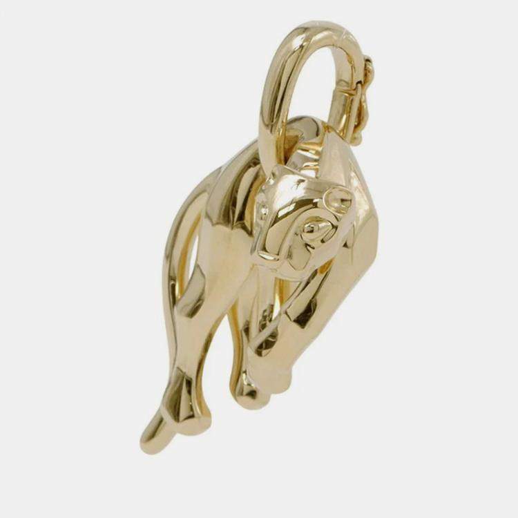 Pre Owned Cartier 18K Yellow Gold Panther Pendant 