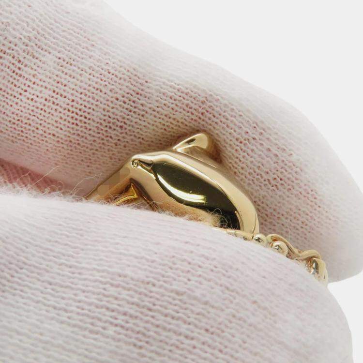 Pre Owned Cartier 18K Yellow Gold Panther Pendant 