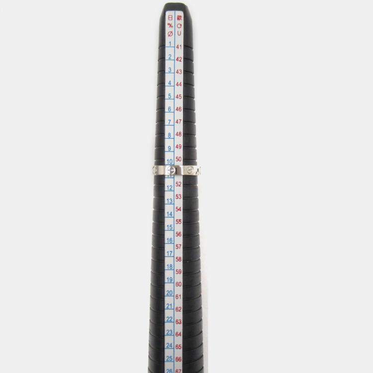 Pre Owned Cartier 18K White Gold Love Band Ring EU 51