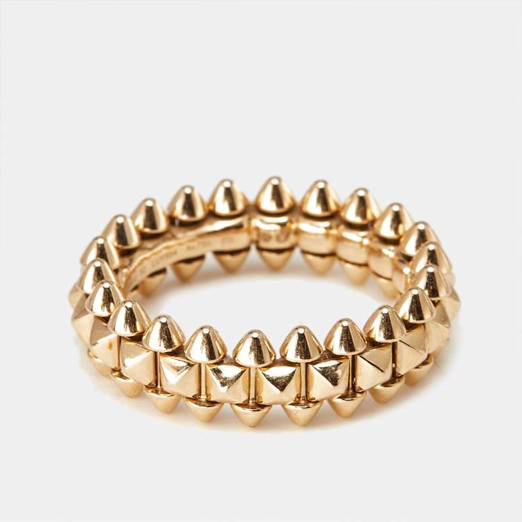 مملوكة مسبقًا Cartier Clash de Cartier 18k Rose Gold Small Model Ring Size 52