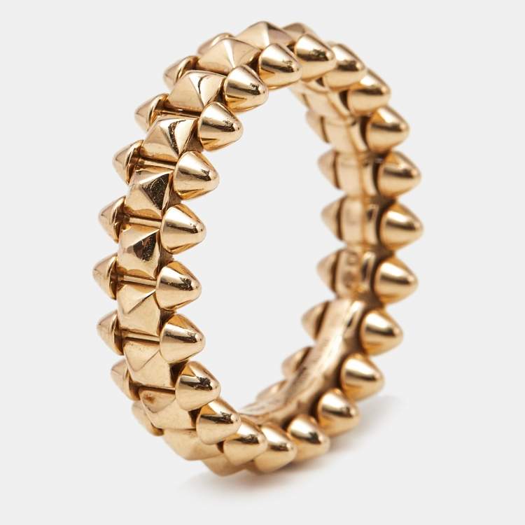 مملوكة مسبقًا Cartier Clash de Cartier 18k Rose Gold Small Model Ring Size 52