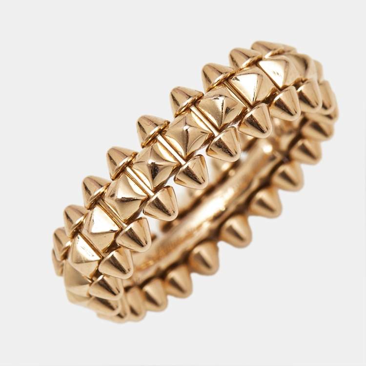 مملوكة مسبقًا Cartier Clash de Cartier 18k Rose Gold Small Model Ring Size 52